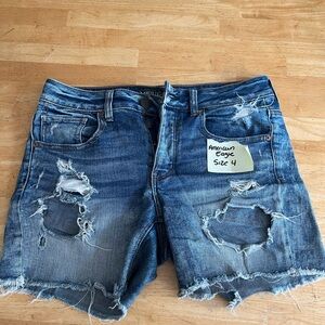 American Eagle Distressed Jean Shorts